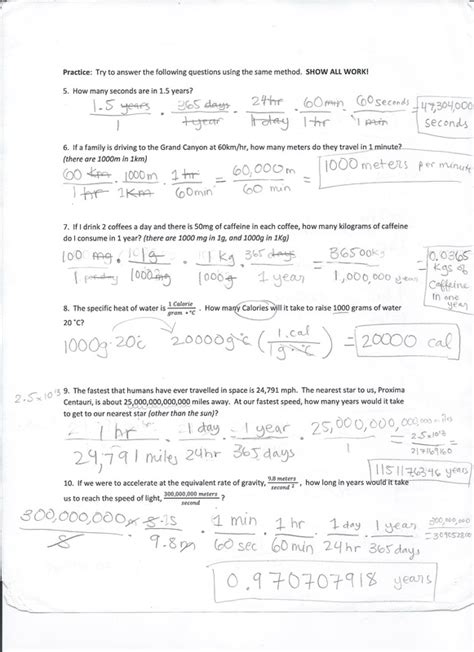 Topic 2:1 Dimensional Analysis Worksheet - Ivy's Chemistry Blog